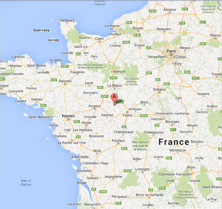 Location of Le Presbytere Gites in France